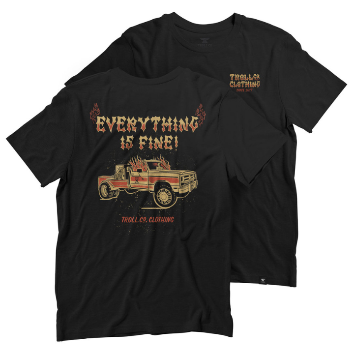 S/S EVERYTHING IS FINE - BLK
